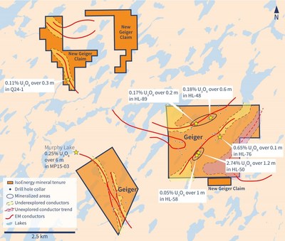 Figure 5 – New Geiger Claims (CNW Group/IsoEnergy Ltd.)