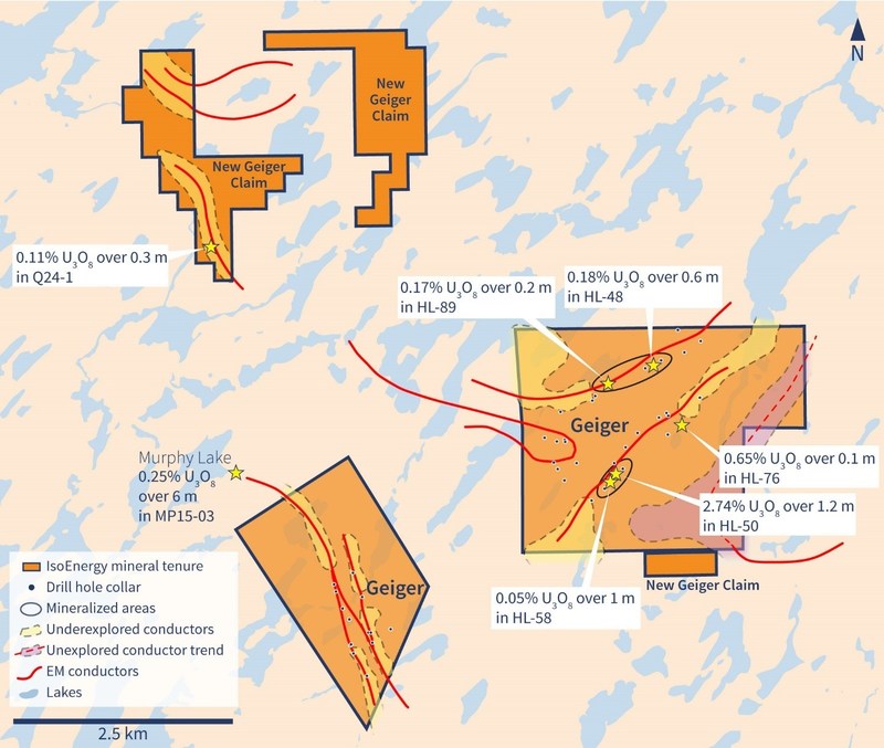 Figure 5 – New Geiger Claims (CNW Group/IsoEnergy Ltd.)