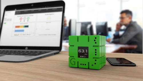GreenMe cube in green color