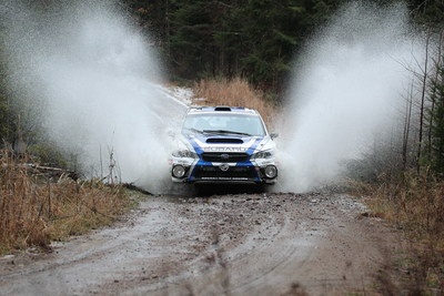 Subaru Rally Team Canada Takes Home Decisive Tall Pines Win (CNW Group/Subaru Canada Inc.)