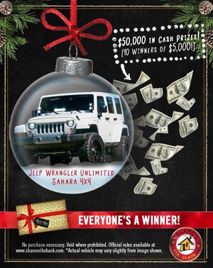 Shane's Rib Shack To Gift Brand-New Jeep Wrangler And Thousands Of Dollars In Prizes