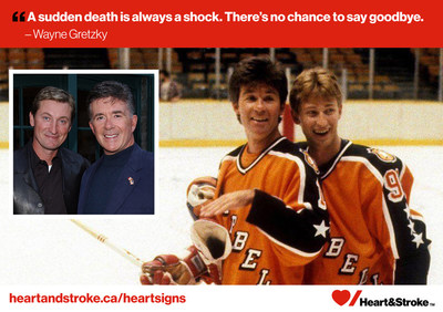 Wayne Gretzky and actor Alan Thicke (CNW Group/Heart and Stroke Foundation)