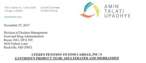 Natural Algae Astaxanthin Association Files Citizen Petition with FDA to Find Cardax Inc's ZanthoSyn Product to be Adulterated and Misbranded