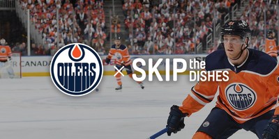 SkipTheDishes is the official food delivery app of the Edmonton Oilers (CNW Group/SkipTheDishes)