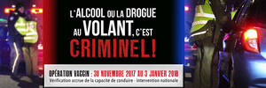 Tous unis contre l'alcool et la drogue au volant - Opération nationale concertée : VACCIN 2017