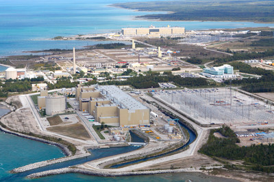The Bruce Power Nuclear plant, located on the eastern shore of Lake Huron, is the largest operating nuclear facility in the world.