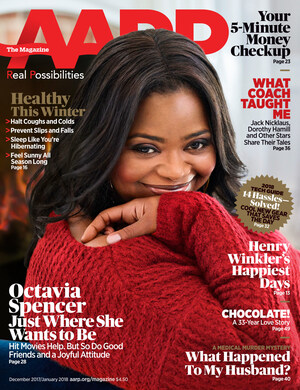 Octavia Spencer, Just Where She Wants to Be! The Award-Winning Actress Shares Her Most Treasured Moments Rising to Fame in the December/January Issue of AARP The Magazine