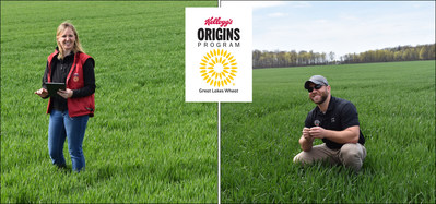Kellogg’s Origins(TM) farmers, Rita Herford and Justin Krick