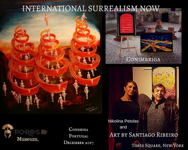 Art by Santiago Ribeiro at Times Square in New York city, United States.