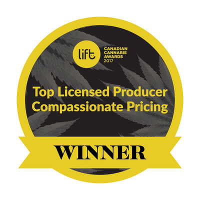 Top Licensed Producer Compassionate Pricing Winner - Organigram (CNW Group/OrganiGram)