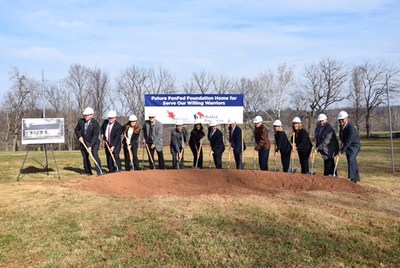 PenFed Credit Union, PenFed Foundation, and Serve Our Willing Warriors Executives at Groundbreaking Ceremony