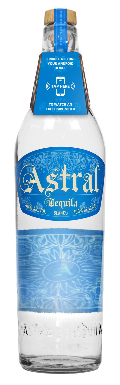 Astral Tequila with NFC neck tag