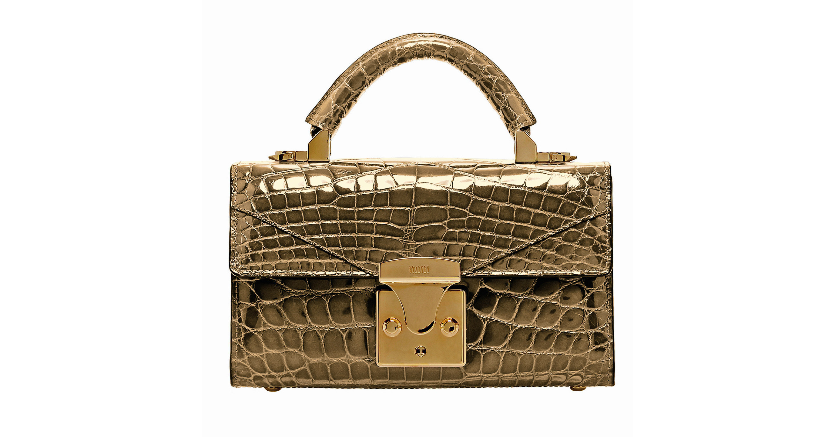 STALVEY Launches The First-Ever 24kt Gold Crocodile Skin Handbag