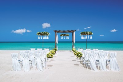 Signature Statement, one of eight inspirations now available from Sandals Resorts' new destination wedding program, Aisle to Isle