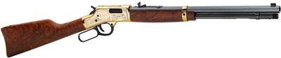 The Anniversary Edition Big Boy rifles feature highly-detailed, hand-engraved brass receivers boasting the brand's motto, 