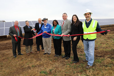 Georgia Power and representatives dedicate first Community Solar facility in Comer, Georgia.