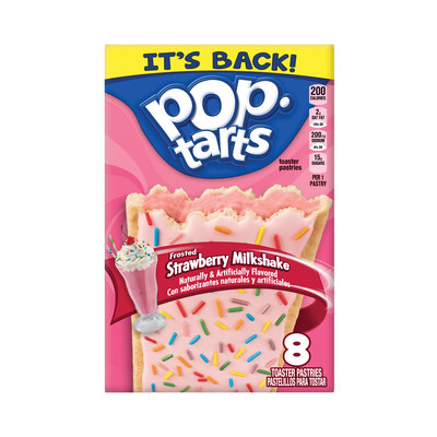 Pop-Tarts® fans will soon have a reason to celebrate the frosty season when highly-requested Frosted Strawberry Milkshake toaster pastries return to store shelves.