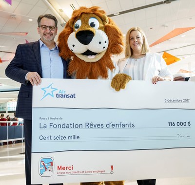 Envolez-vous à la recherche du père Noël : une 13e édition remplie de magie grâce à Air Transat et la Fondation Rêves d'enfants (Groupe CNW/Transat A.T. Inc.)