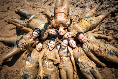 A group of participants at Warrior Dash.