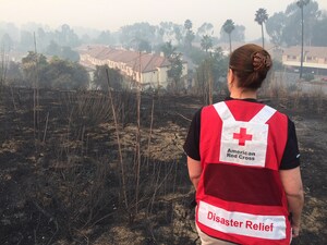 Red Cross Provides Shelter and Comfort as 7 Large Wildfires Burn in Southern California