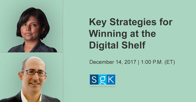 SGK’s Uma Kannappan, Global Product Director, e-Content, and Bruce Levinson, VP, Client Engagement, will present “Key Strategies for Winning on the Digital Shelf” on December 14, 2017, 1:00 P.M (ET) http://www.brandsquare.com