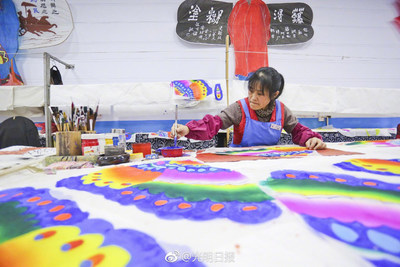 Traditional handicraft in Weifang that are recognized as national intangible cultural heritage. (PRNewsfoto/The Publicity Department of the)