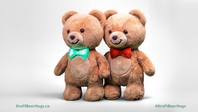 Kraft Peanut Butter's BearHug Bears send hugs coast to coast using Wi-Fi technology. (CNW Group/Kraft-Heinz Canada)