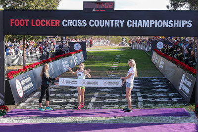 Claudia Lane of Malibu Calif., captured first place in the girls race at the 39th Annual Foot Locker Cross Country Championships (FLCCC) National Finals at Morley Field, Balboa Park in San Diego on Dec. 9, 2017.