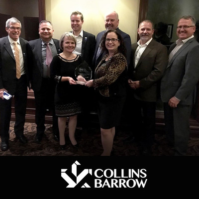 Collins Barrow Durham receives a Business Achievement Award from the Whitby Chamber of Commerce. (CNW Group/Collins Barrow National Cooperative Incorporated)