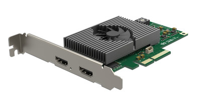 Magewell's Pro Capture HDMI 4K Plus LT card captures Ultra HD video at full 60 frames per second while simplifying workflows with loop-through connectivity