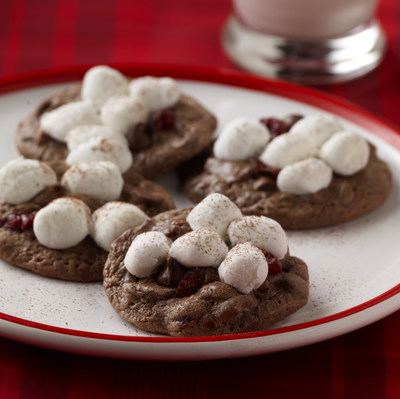 Stir up some nostalgia at your next cookie swap with Santa's Hot Cocoa Cookies featuring your favorite holiday flavors like Ocean Spray® Craisins® Dried Cranberries, hot cocoa and marshmallows. For more inspiration to munch on, visit www.OceanSpray.com.