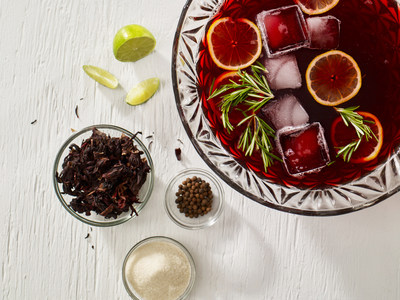 Serve a punch with pizzazz: Hibiscus Holiday Punch, brought to you by Ocean Spray’s #25DaysofCranberries. For more ways to sip and celebrate, go to www.OceanSpray.com.