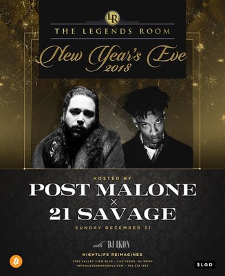 Post Malone and 21 Savage host crypto New Year's Eve.