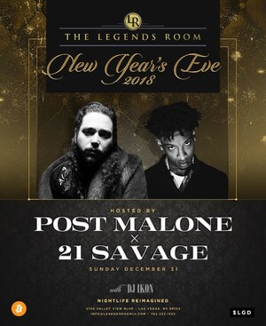 Post Malone and 21 Savage Host New Year's Eve at the Legends Room