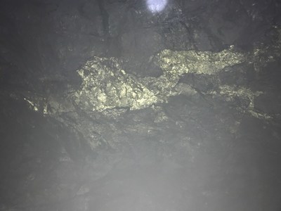 Mineralized vein at Farellon (CNW Group/Altiplano Minerals)