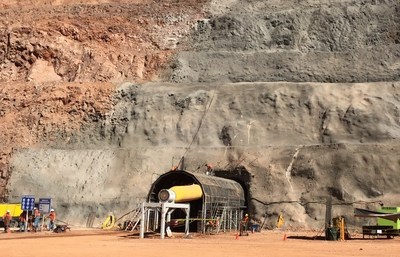 Figure 1a: Portal and Ramp for Development of Bermejal Underground (CNW Group/Leagold Mining Corporation)