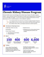 Chronic Kidney Disease Program - Fact Sheet (CNW Group/Mackenzie Health Foundation)