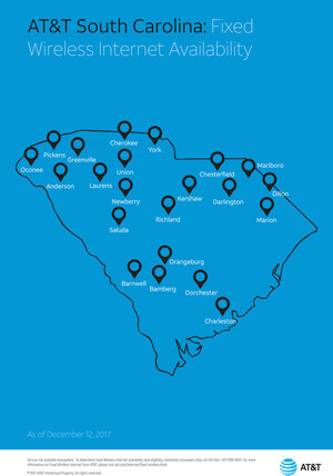 AT&amp;T Expands Innovative High-Speed Internet to Additional Rural and Underserved Communities in South Carolina
