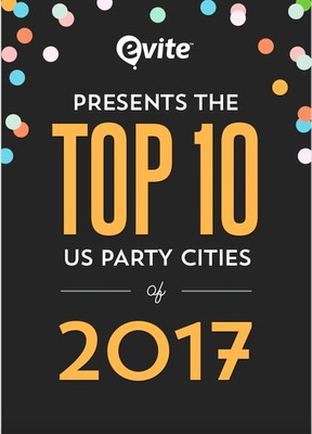 Evite Unveils the Top 10 Party Cities in the U.S.