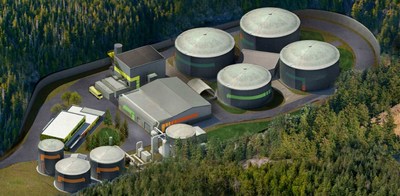 Rendering of Capital Regional District Wastewater Treatment Project Residuals Treatment Facility (CNW Group/Maple Reinders)