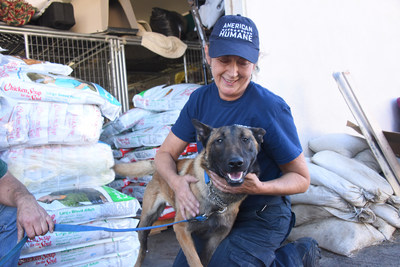 HELPING THE ANIMAL VICTIMS OF THE WILDFIRES: American Humane, Chicken Soup for the Soul Pet Food, the Banfield Foundation, Zoetis, and philanthropist Lois Pope delivered 3,000 pounds of free food to animals displaced by the California wildfires.