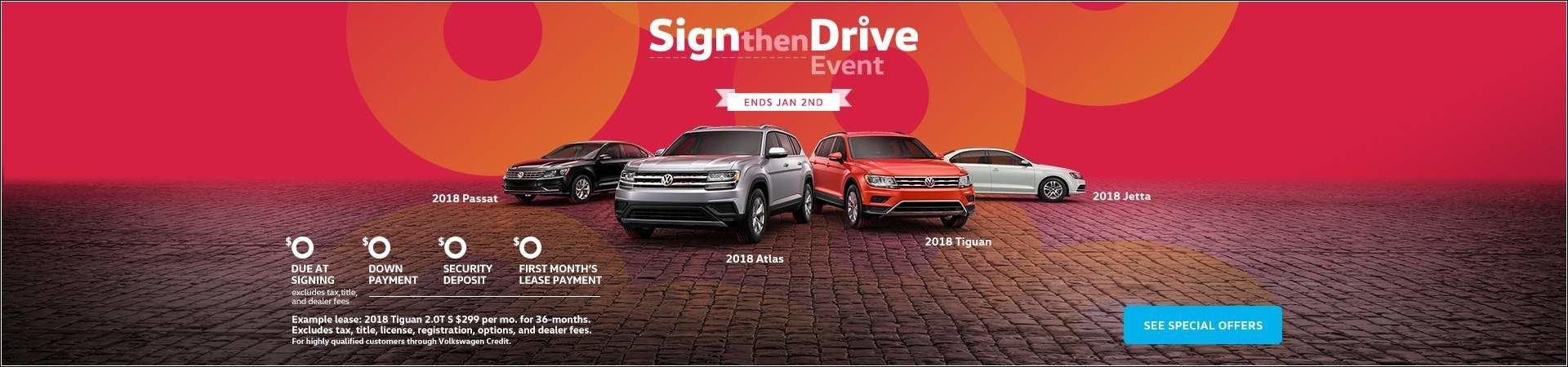 Sign then Drive Event at Armstrong Volkswagen