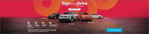 Sign then Drive Event at Armstrong Volkswagen