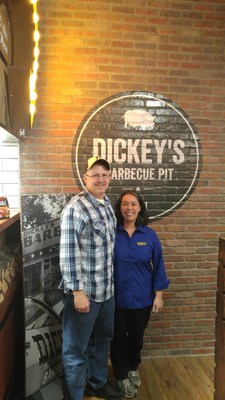 New franchisee Bill DeArmey opens his first Dickey's Barbecue Pit location in Cary, NC.