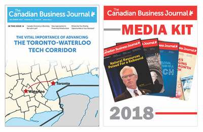 Canadian Business Journal Dec 2018 Issue and 2018 Media Kit (CNW Group/The Canadian Business Journal)