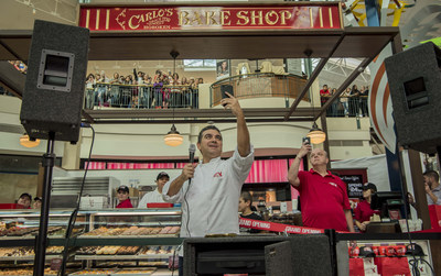 Buddy “Cake Boss” Valastro and Mauro Castano of Carlo’s Bakery at the recent grand opening of the bakery’s kiosk at The Woodlands Mall in Woodlands, Texas.
