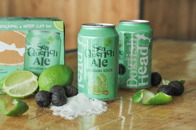 SeaQuench Ale - A super refreshing mash-up of three famously sessionable beer styles combined in sequence: Kolsch, Gose and Berlinerweiss.  This hybrid sour quencher is brewed with lime juice, lime peel, black limes and sea salt.