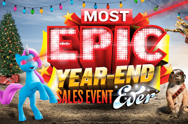 Logo for the Nissan year-end sales event happening at the dealership