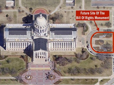 Future Site of the Bill of Rights Monument at the Oklahoma Capitol in Oklahoma City