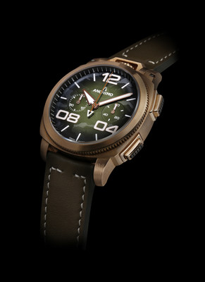 Introducing the Limited Edition Militare Alpini Camouflage. Available in brown or green guilloche dial with camouflage design. 97 pieces of each model.